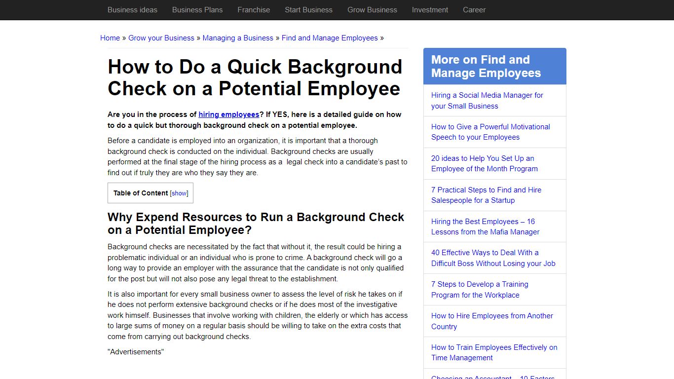 How to Do a Quick Background Check on a Potential Employee